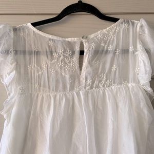 NWT White  Silk Blouse